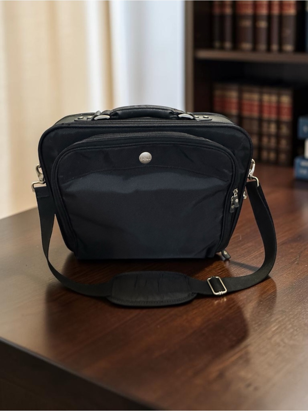 Dell Large Classic Black Nylon Laptop Briefcase